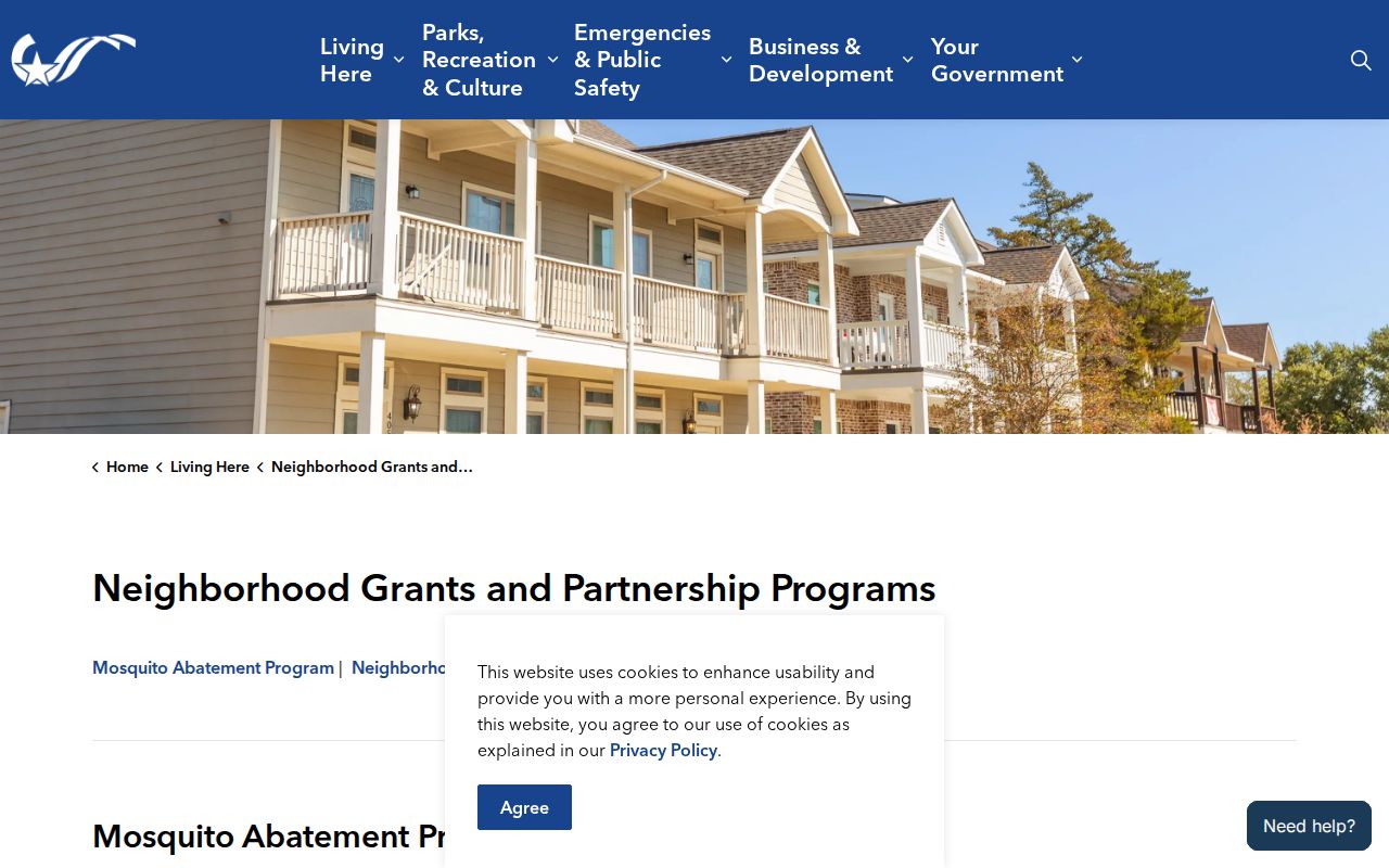 College Station neighbors neighborhood partnership program information